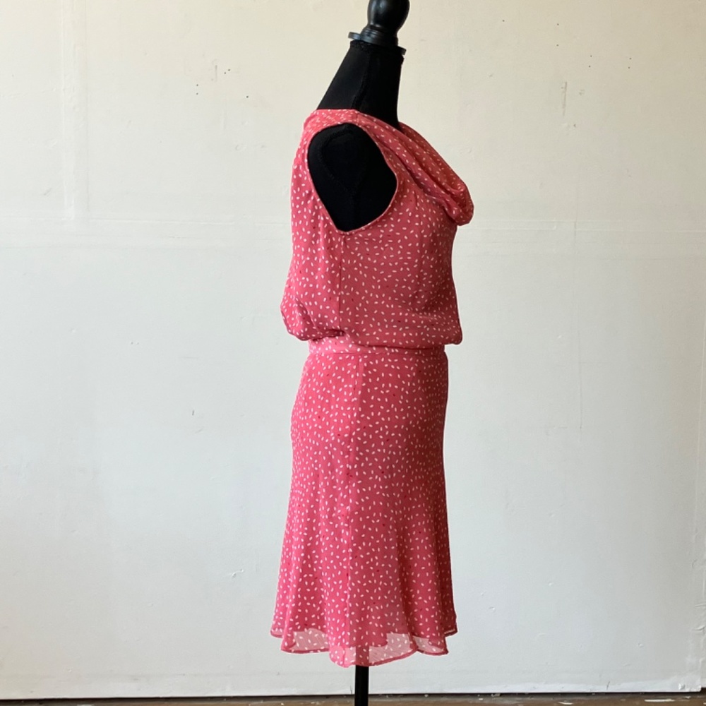 Covington Sheer lightweight, pink, white and red two piece skirt set - Picture 2 of 11